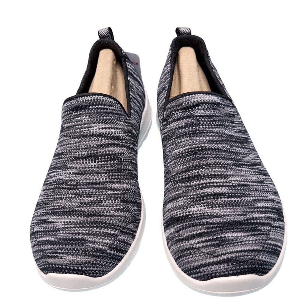 Skechers GoWalk Joy Shoes Women's 8.5 Black Gray Fabric Slip-On Sneakers Comfort - Picture 3 of 8